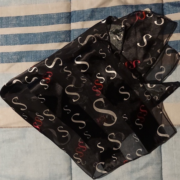 NWOT Womens Serenita Scarf, Med Size, Black, pink,red, white - Picture 2 of 4